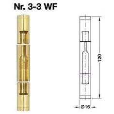Simonswerk Zierhlse Nr: 3 3 WF fr Trbnder  15 mm, Messing poliert