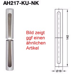 Anuba Zierhlse AH217 KU NK Kunststoff fr Trbnder  17 mm, edelstahlfarben